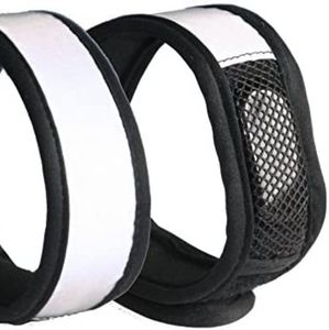 Reflective ankle bands with pouch for fitbit
